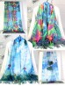 Women with a Parasol Double-sided Oil Painting Design Fashion Scarf